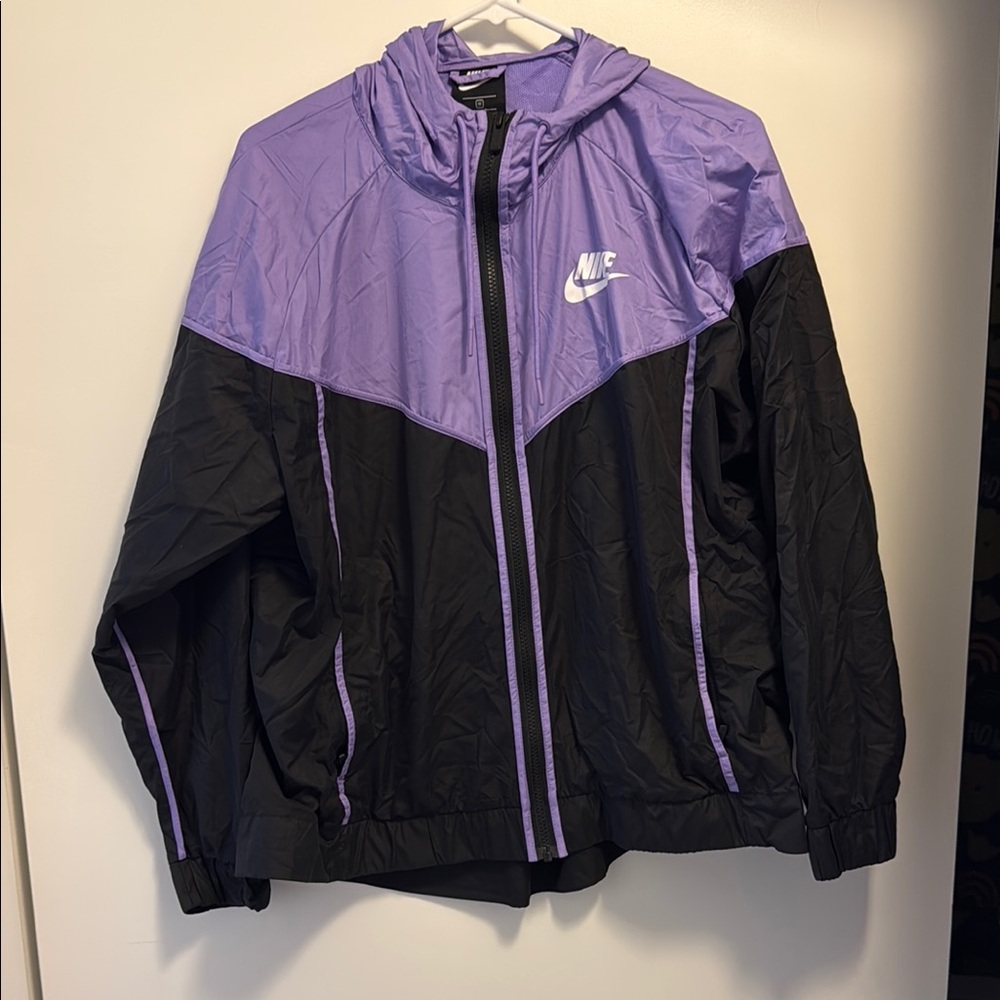 Nike Purple and Black Windbreaker Jacket